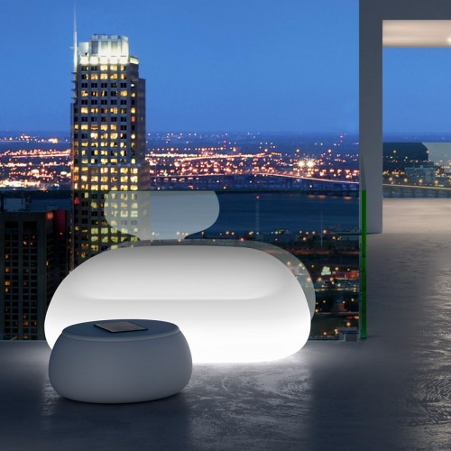Canapea exterior iluminata din polietilena Plust Gumball Sofa Light